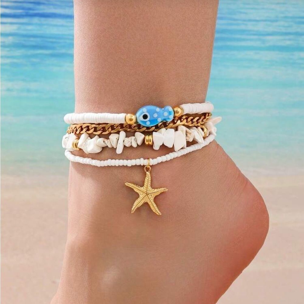 Elegant anklet set N1211
